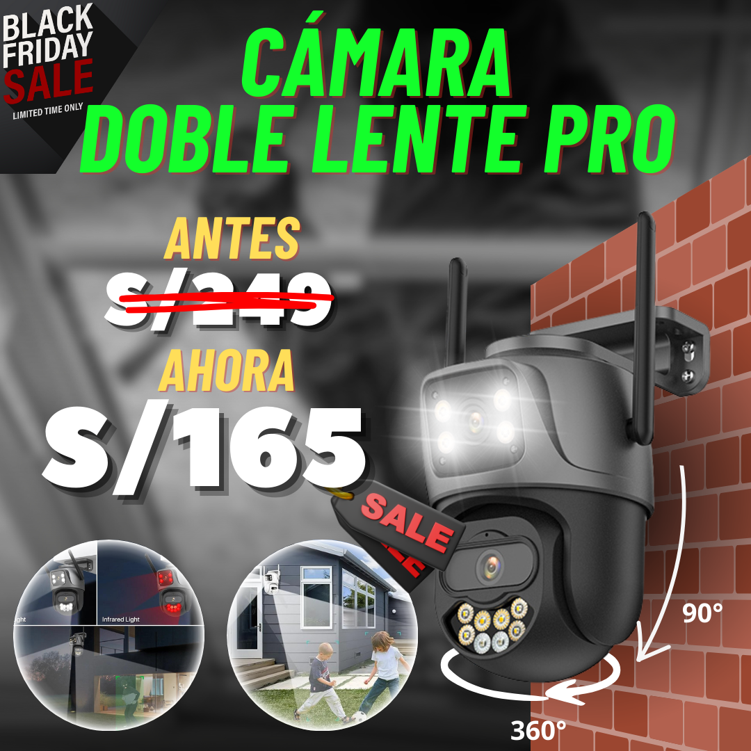 NUEVA CÁMARA DE SEGURIDAD DOBLE LENTE FHD