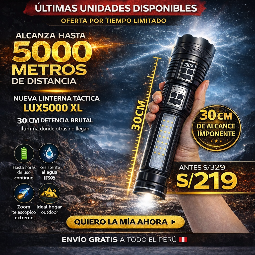 NUEVA LINTERNA LUX5000 XL