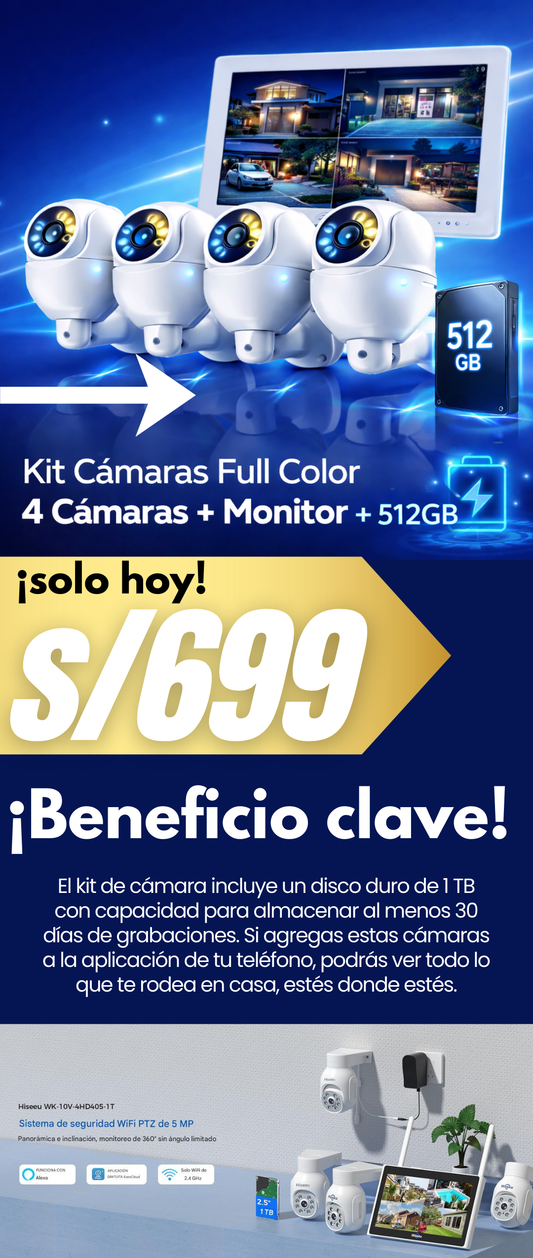 NUEVO KIT PROFESIONAL DE VIGILANCIA VISION WORLD
