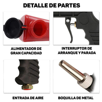 NUEVA PISTOLA QUITA ÓXIDO SANDBLASTING PRO