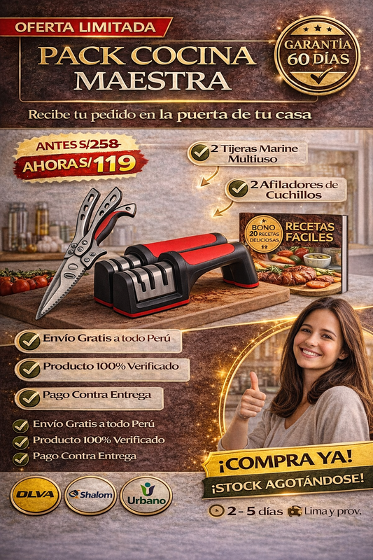 NUEVO PACK COCINA MAESTRA - 5 PRODUCTOS AL PRECIO DE 1