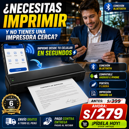NUEVA IMPRESORA PORTÁTIL PRINTGO A4