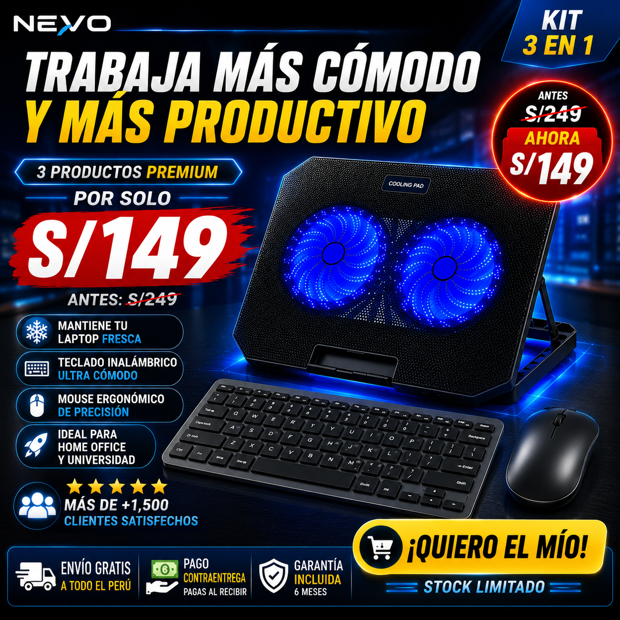 NUEVO KIT OFFICE PRO 3 EN 1