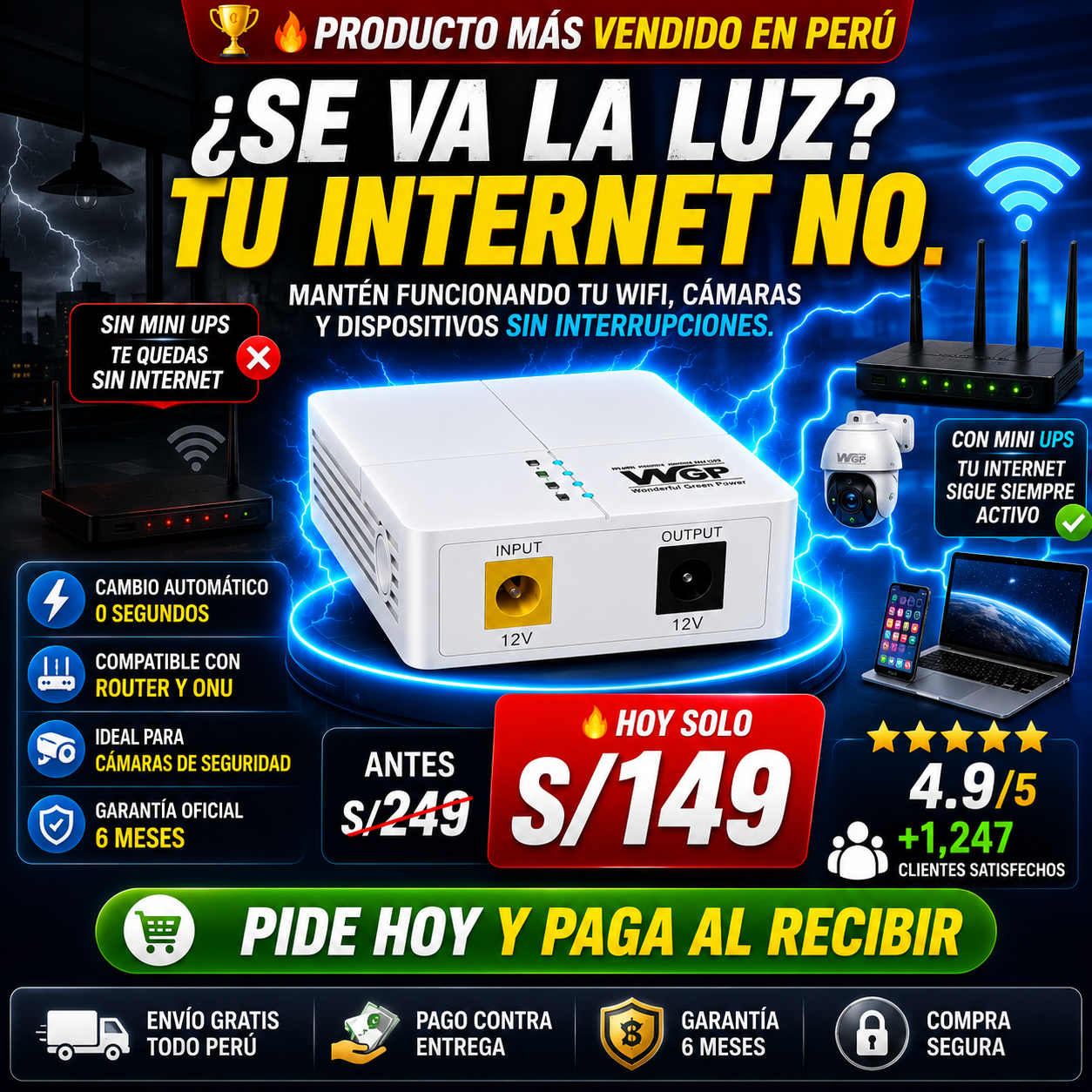 NUEVO MINI UPS SMART PRO X6