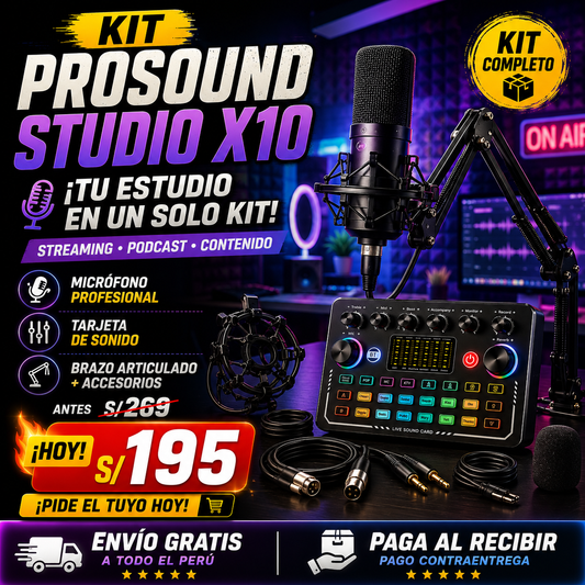 KIT PROSOUND STUDIO X10 - TODO EN 1