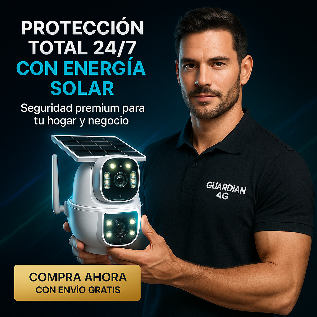 PACK GUARDIAN 4G + FOCO CÁMARA FHD