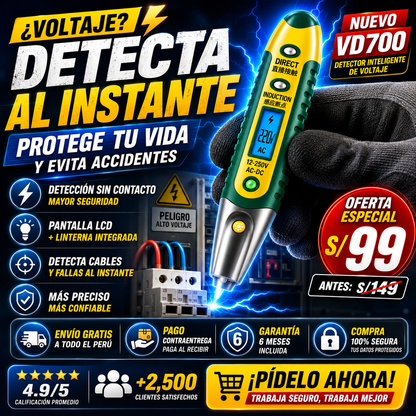 NUEVO DETECTOR SMART DE VOLTAJE VD700