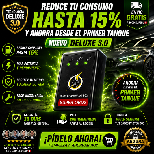 NUEVO AHORRADOR DE COMBUSTIBLE DELUXE - Ahorra desde el primer uso
