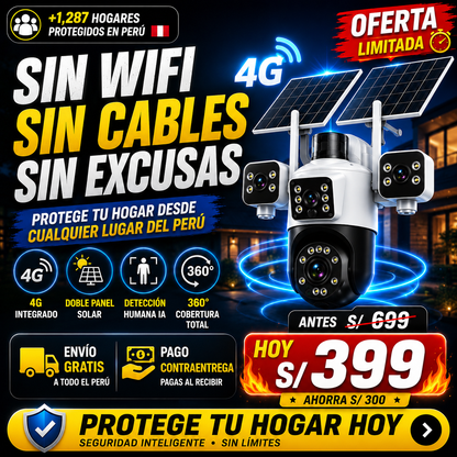 CÁMARA PROGUARD 4 LENTES 4G OJO DE DIOS