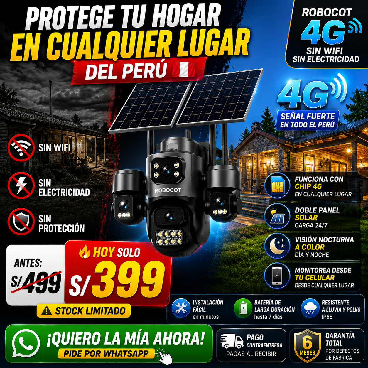 NUEVA CÁMARA ROBOCOT - Mueve cada lente 360° desde el app