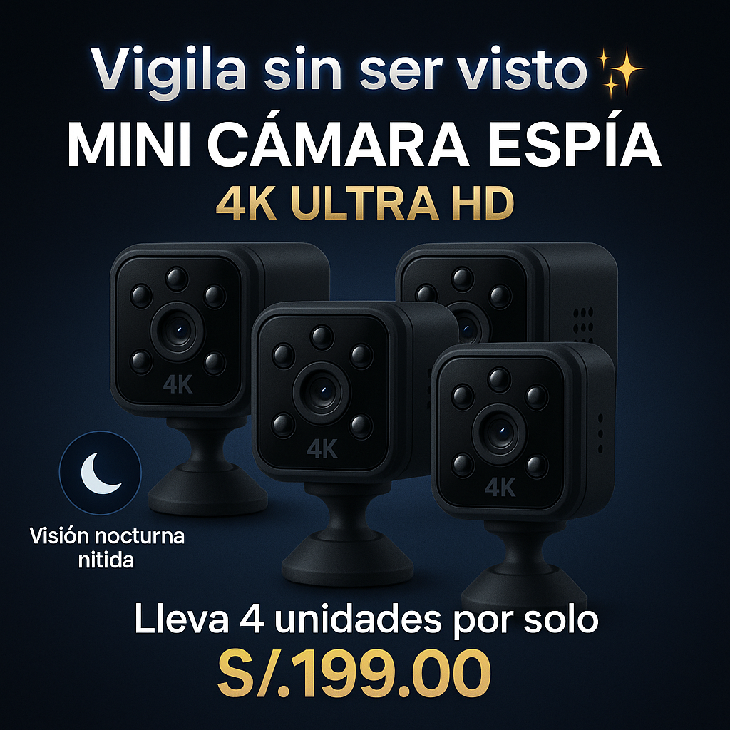 PACK MINI CÁMARA ESPÍA 4K ULTRA HD