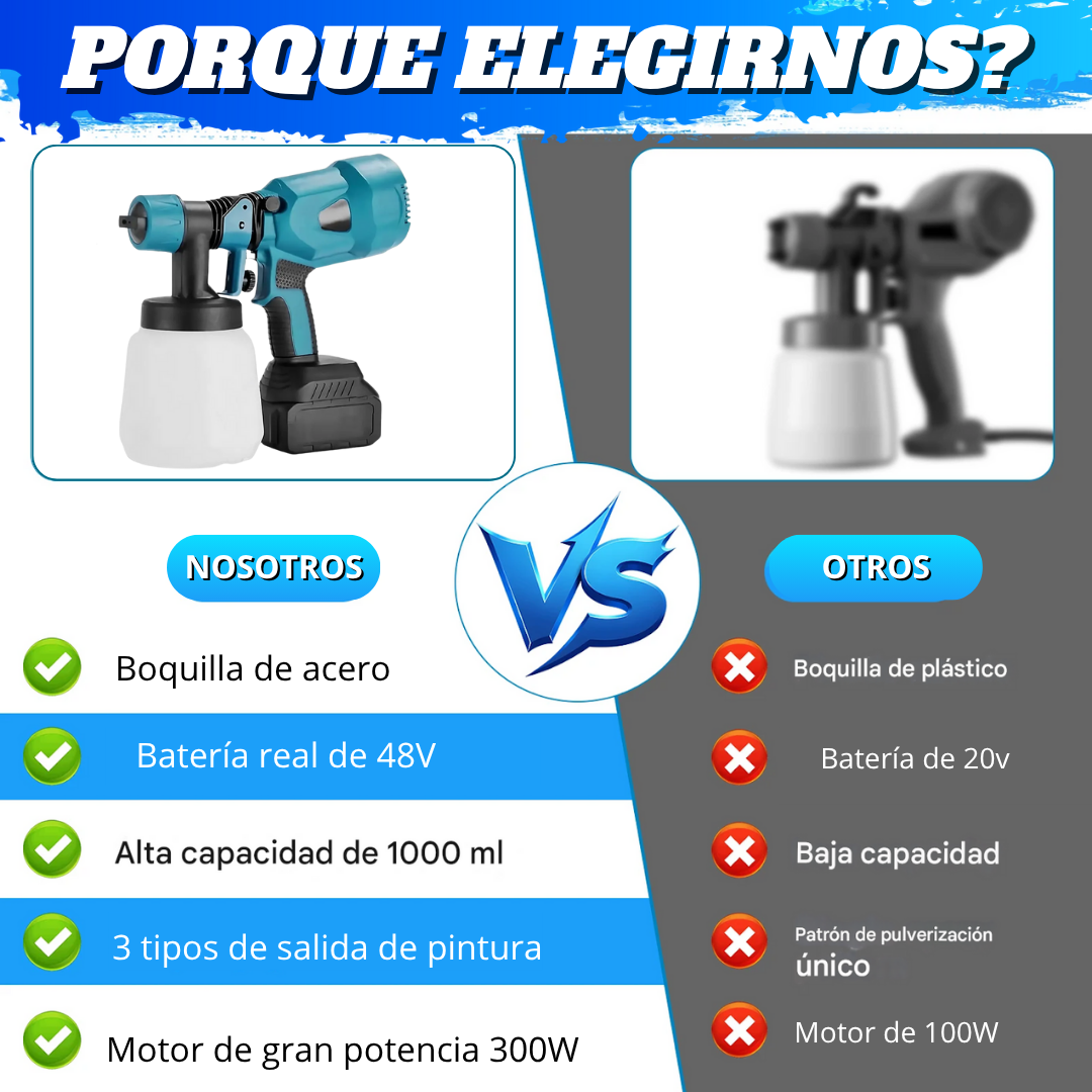 NUEVA PISTOLA DE PINTURA PROPAINT 48V