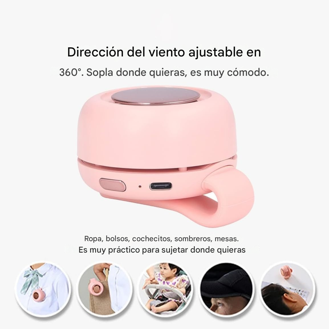 AEROBEAT™ – Mini Ventilador Bluetooth 2 en 1