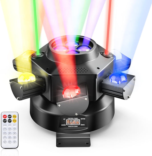 HELICOLIGHT™ – Luz Helicóptero RGB 360° | Efecto Giratorio Profesional