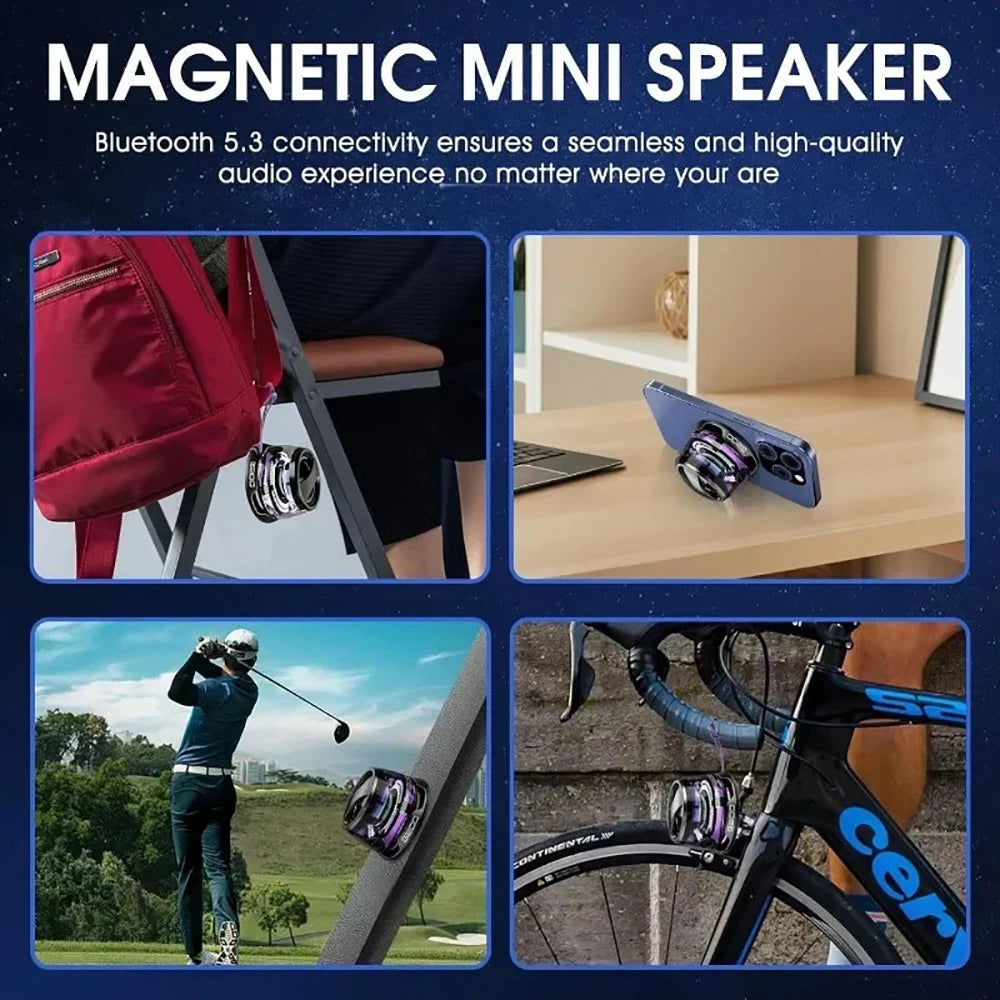 MAGNETCO™ Pulse – Altavoz Magnético Bluetooth con Sonido 360°