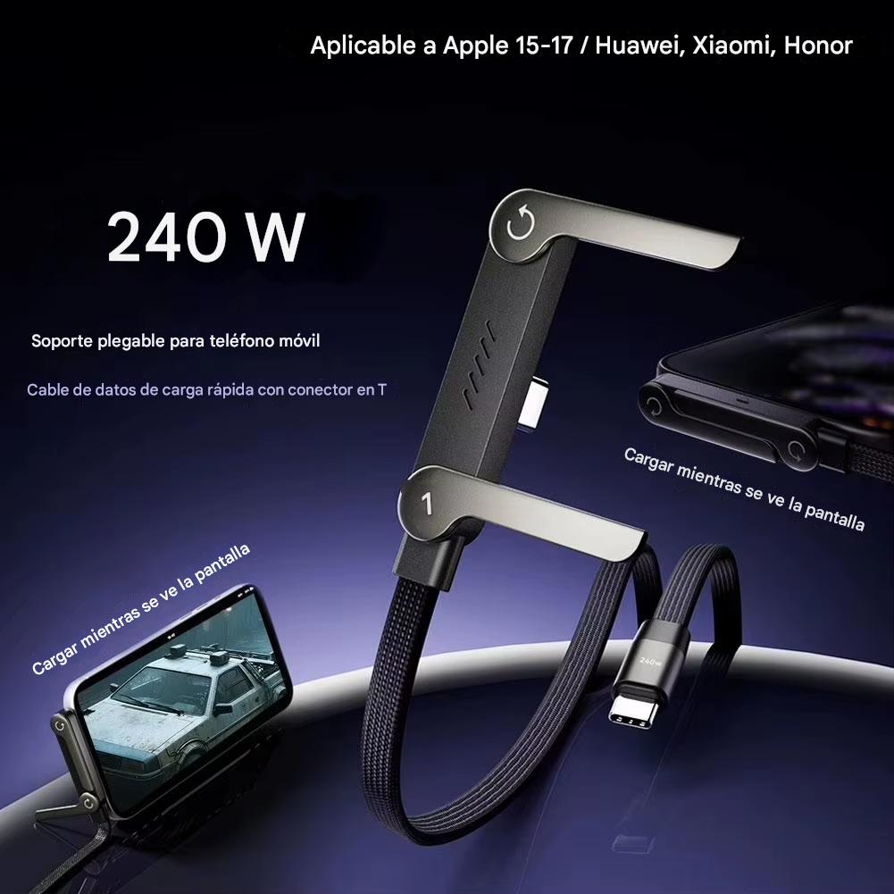 NUEVO CABLE CARGADOR/SOPORTE DE CARGA ULTRA RÁPIDA 240W