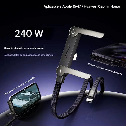 NUEVO CABLE CARGADOR/SOPORTE DE CARGA ULTRA RÁPIDA 240W
