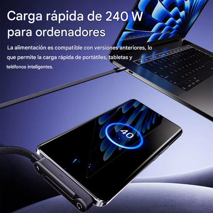 NUEVO CABLE CARGADOR/SOPORTE DE CARGA ULTRA RÁPIDA 240W