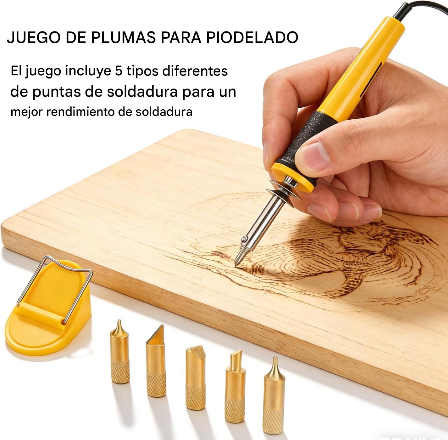 NUEVO PIROGRAFO MULTIMAX DE +37 PIEZAS
