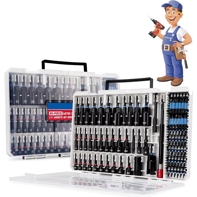 KIT 80 PIEZAS ADAPTADORES MAGNÉTICOS PREMIUM