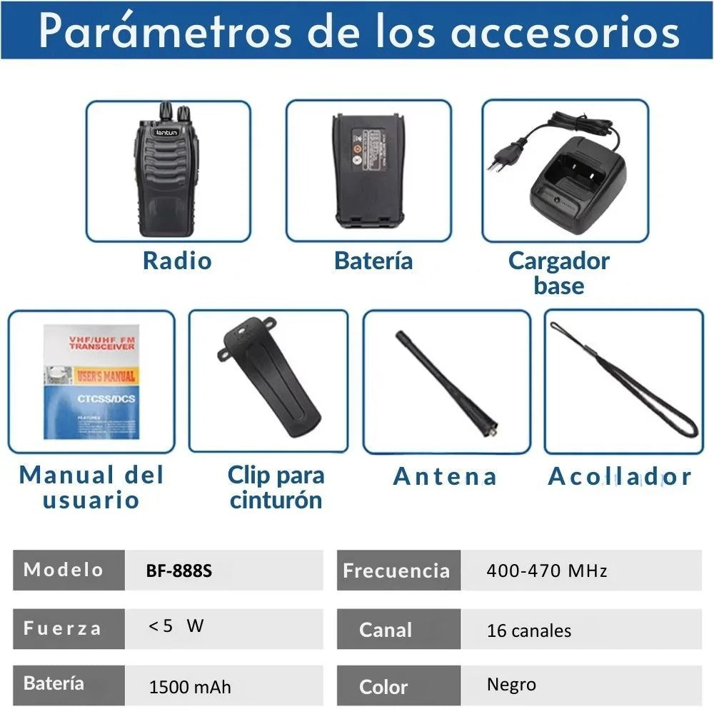 NUEVO WALKIE TAKIE LANTUN 2K PRO