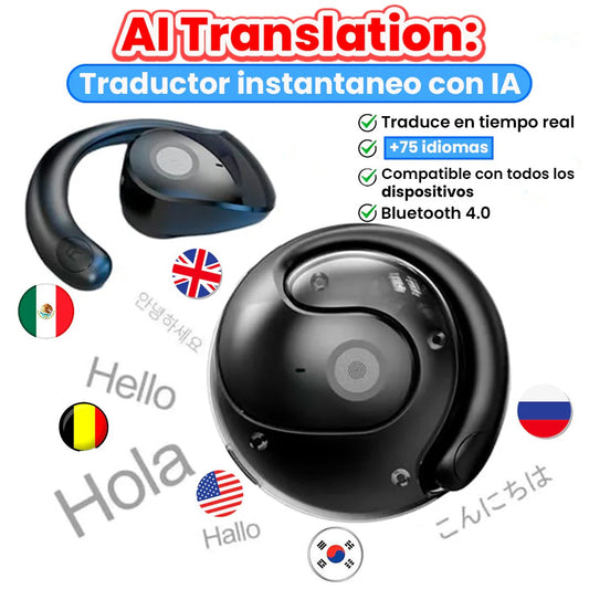 NUEVO AURICULAR TRANSLATOR DELUXE - Con IA avanzada